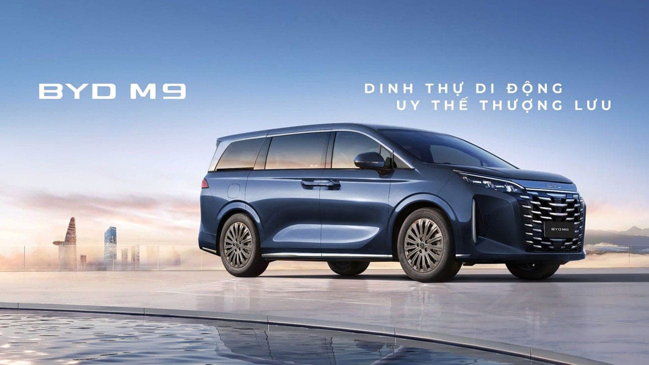 BYD M9 màu xanh – Dinh thự di động, uy thế thượng lưu