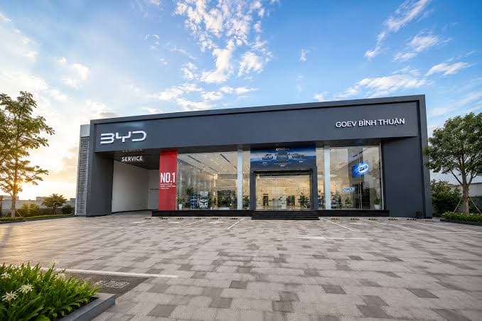 Mặt tiền Showroom 4s BYD GOEV Bình Thuận