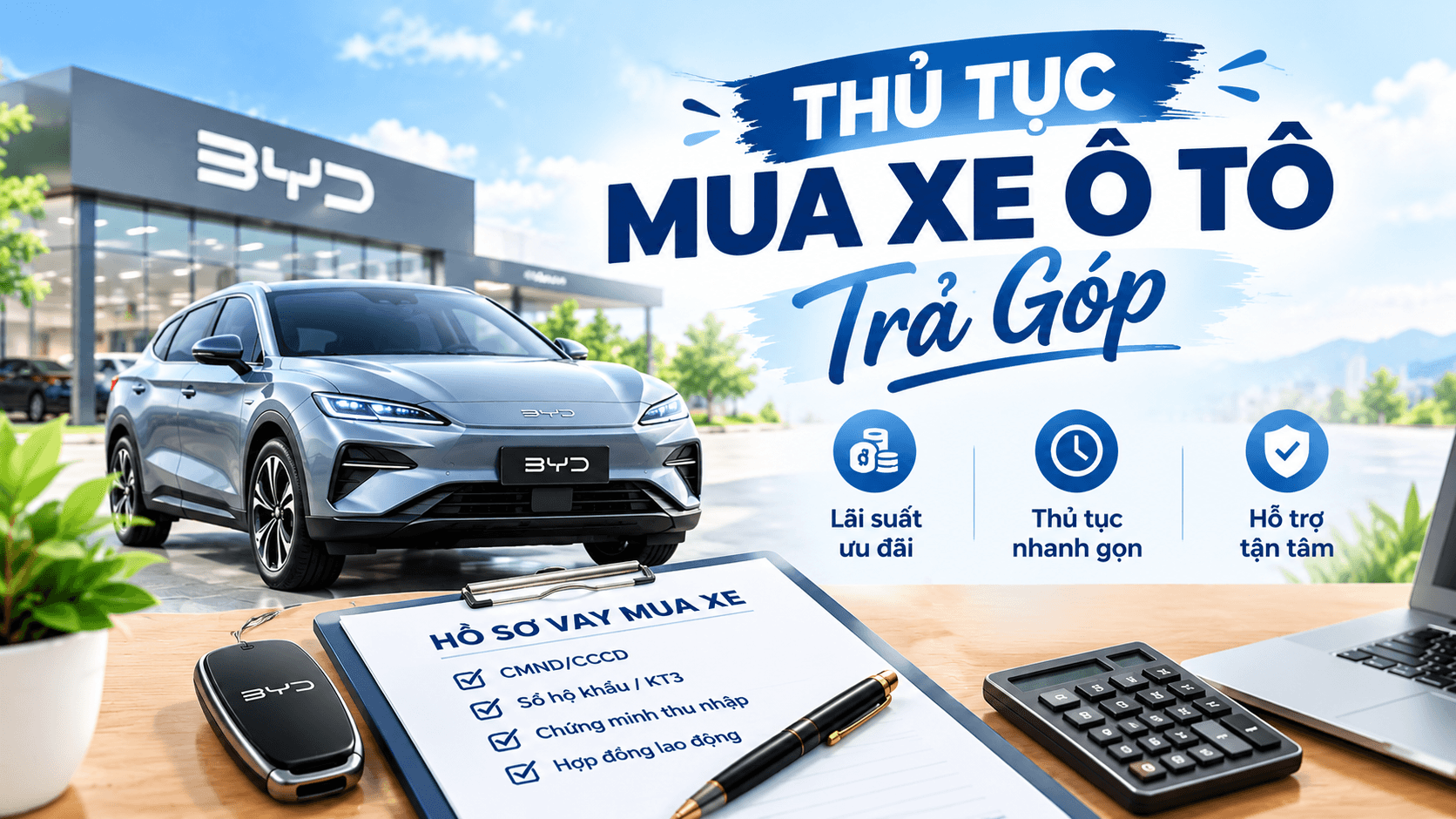 Thủ tục mua xe trả góp: hồ sơ cần chuẩn bị gì?